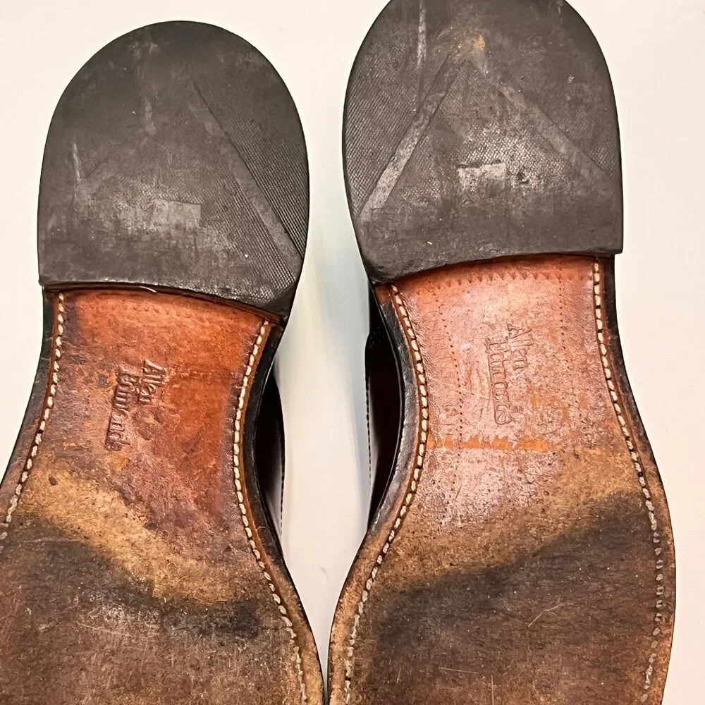 Allen Edmonds Park Avenue Brown Leather Cap-Toe Oxford Dress Shoes 11B 1USA